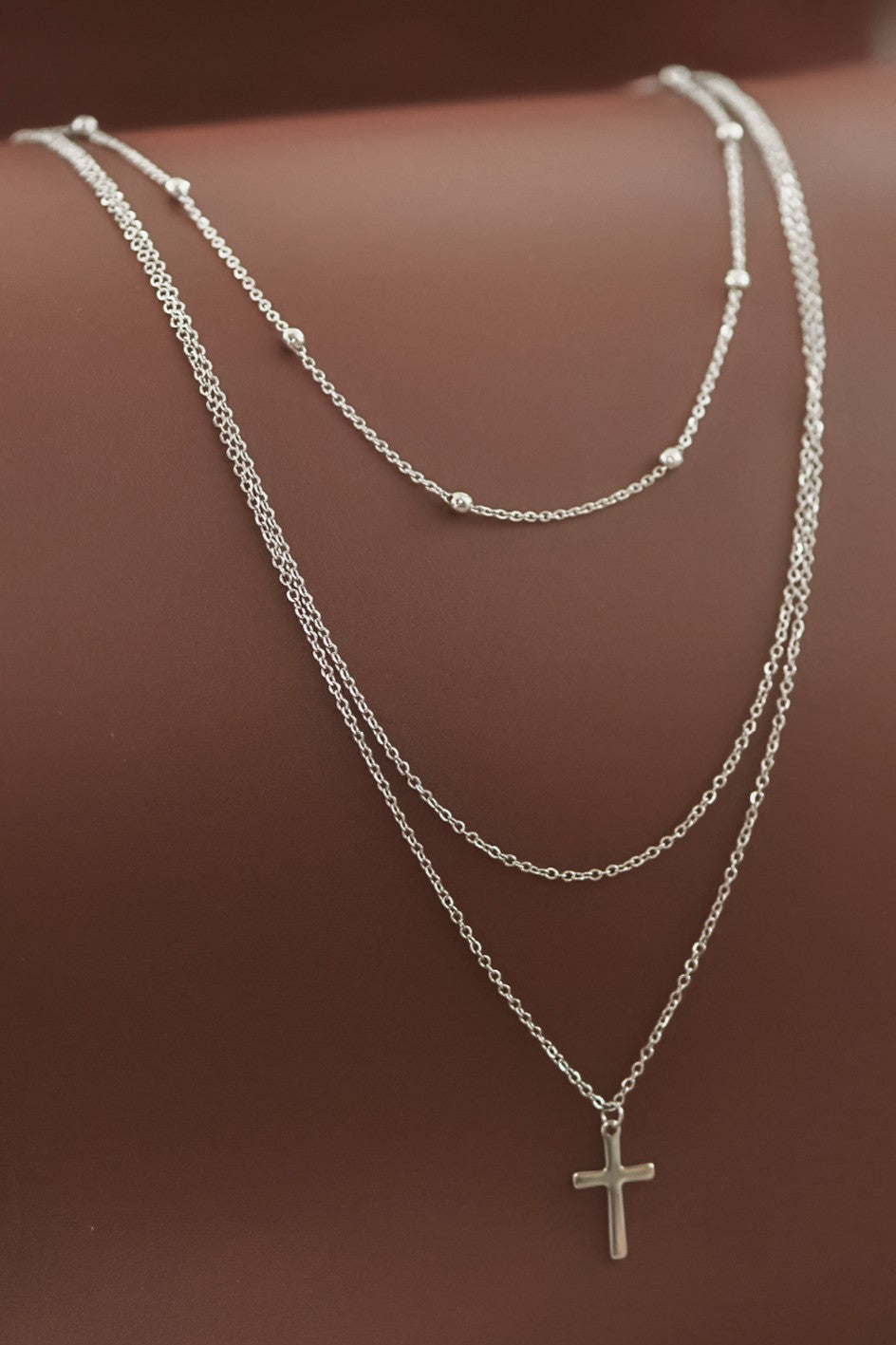 Cross Stack Necklace