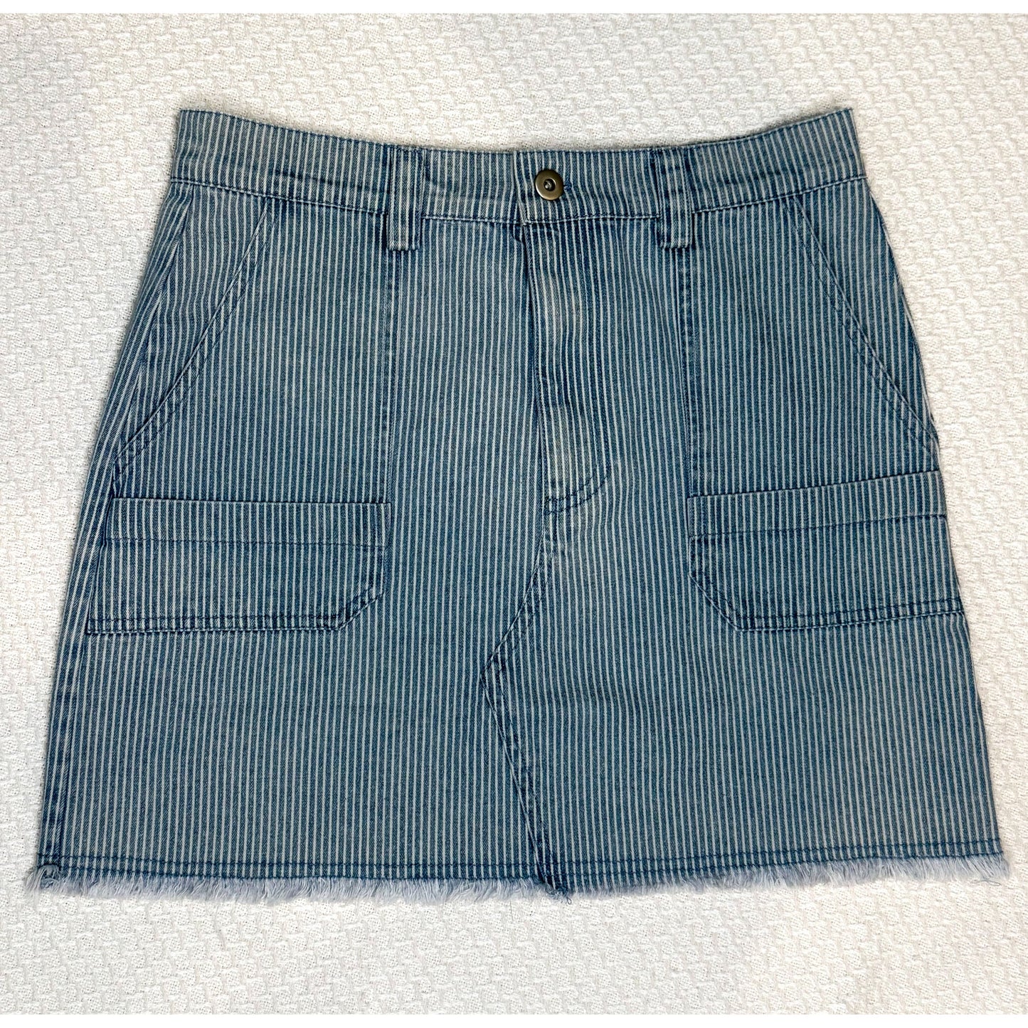 Denim Stripped Skirt