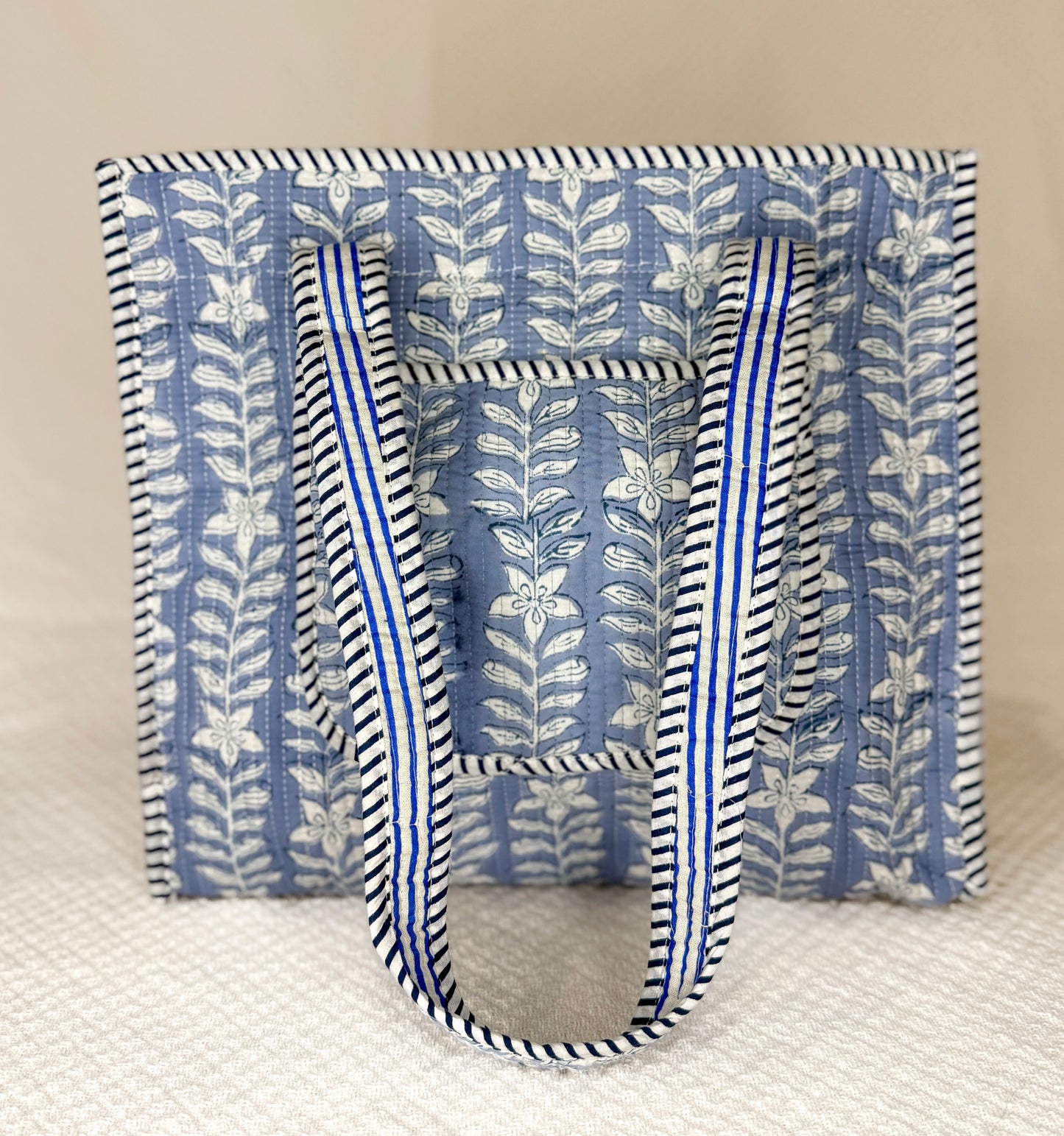 Sinclair Blue Floral Tote