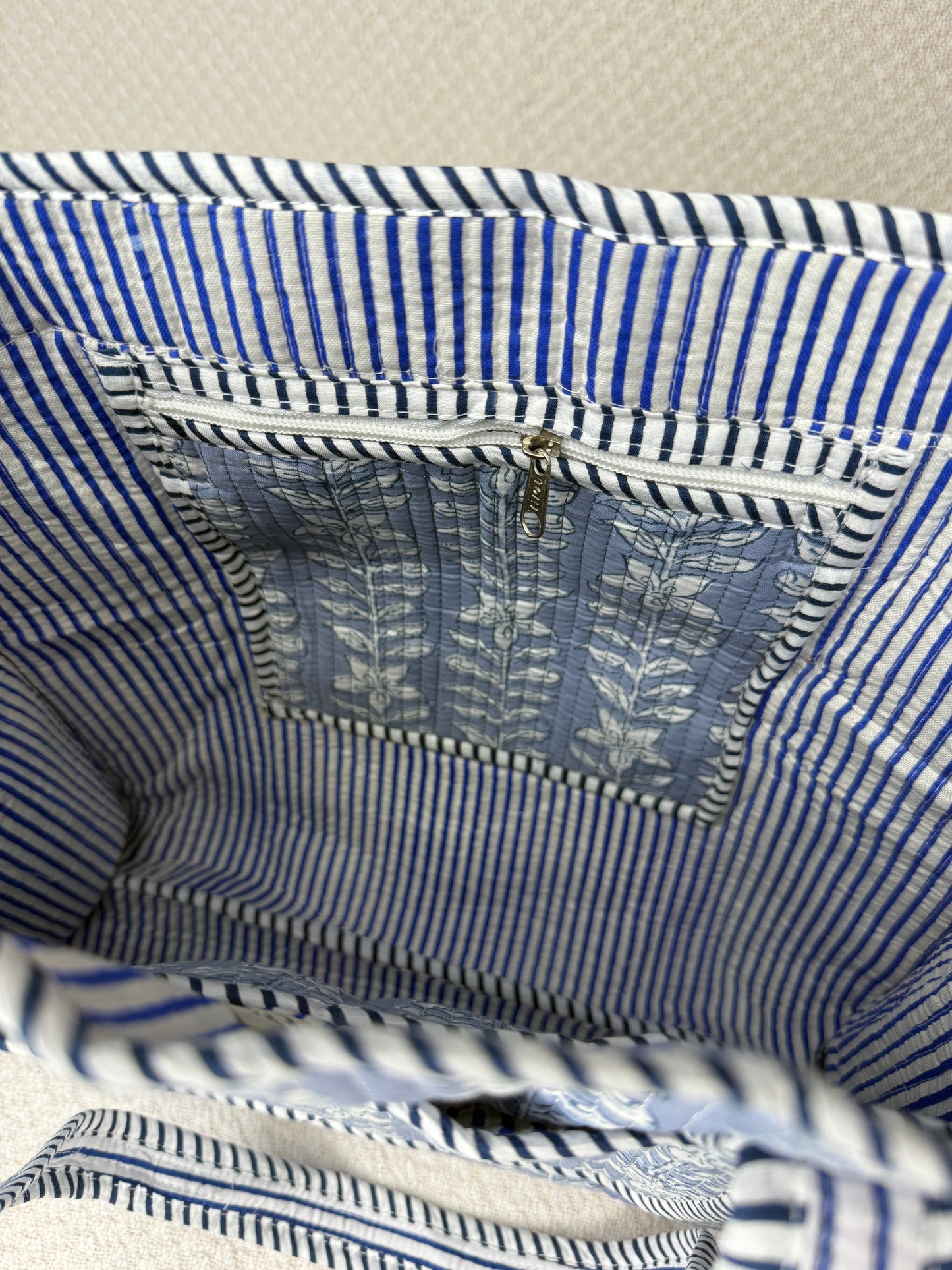 Sinclair Blue Floral Tote