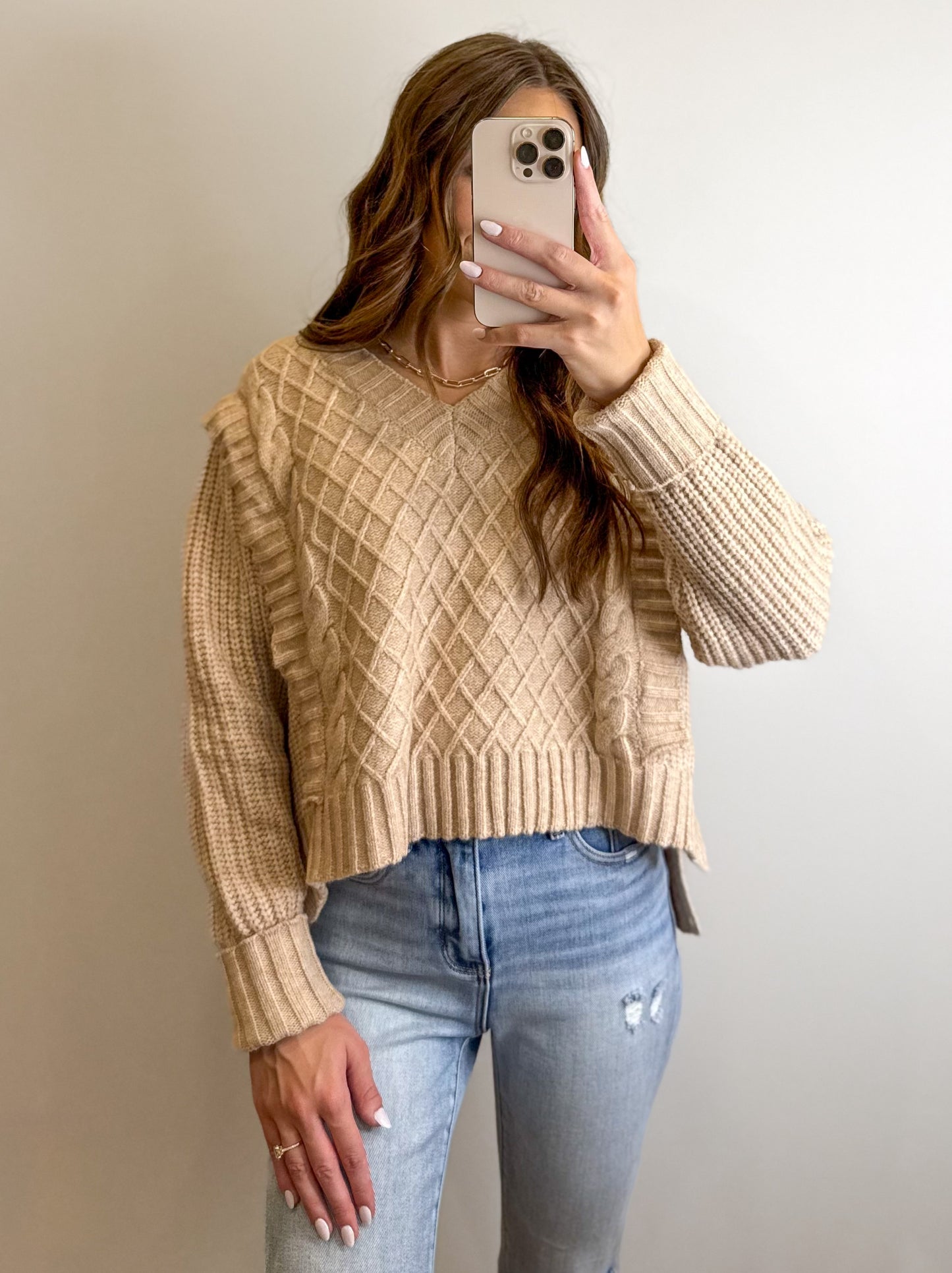 Diamond Knit Sweater
