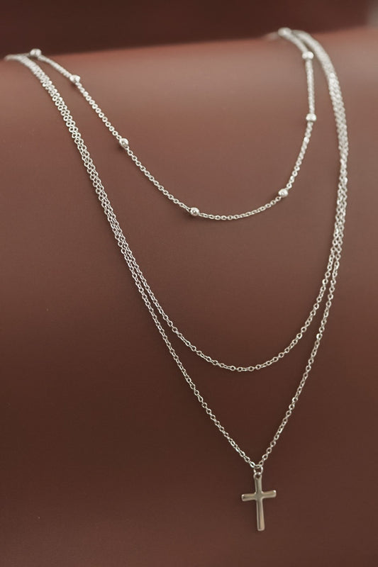 Cross Stack Necklace